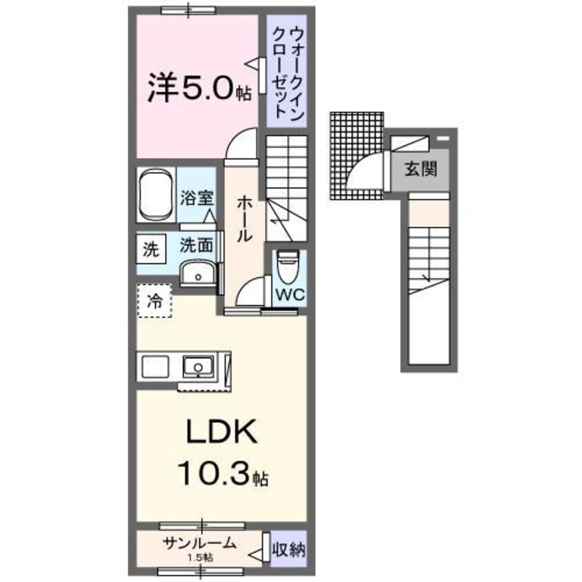 間取図 ヒルトップ寿