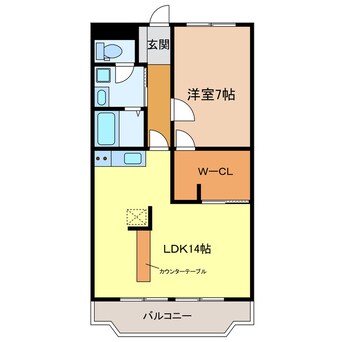 間取図 東海道本線/掛川駅 車移動　12分5.4km 1階 築24年