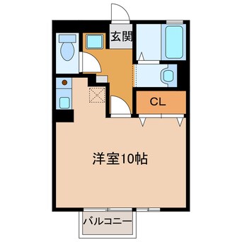 間取図 東海道本線/掛川駅 車移動　6分2.5km 2階 築21年