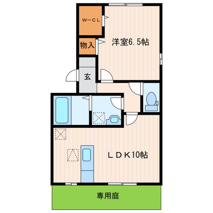 間取図 掛川市市街地循環バス(南回り）/東名小笠パーキング入口 徒歩6分 1階 築14年