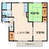 東海道本線/掛川駅 バス:5分:停歩3分 2階 築28年 2LDKの間取り