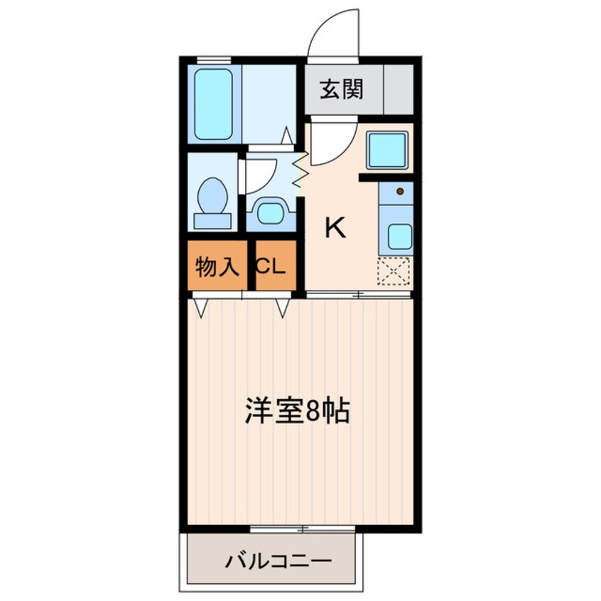 間取図 東海道本線/掛川駅 徒歩9分 1階 築28年