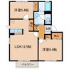 アべニューＣ 2LDKの間取り