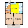 リヴァージュＡ 2Kの間取り