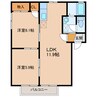 アステルＡ 2LDKの間取り