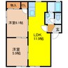 アステルＡ 2LDKの間取り
