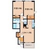 フレッシュタウン 2LDKの間取り