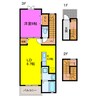 ヴィオラ　カーサ 1LDKの間取り