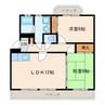 東海道本線/掛川駅 車移動 2階 築22年 2LDKの間取り