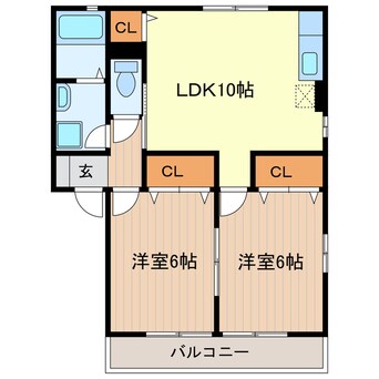 間取図 グランドール柳Ａ