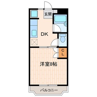 間取図 東海道本線/掛川駅 車移動　13分4.7km 2階 築30年