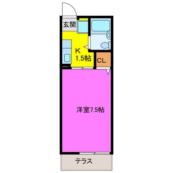 間取図 東海道本線/掛川駅 バス8分西山口小学校下車:停歩9分 1階 築29年