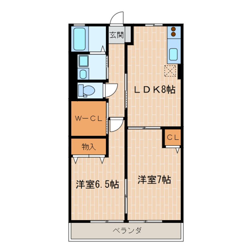 間取図 天竜浜名湖鉄道<天浜線>/桜木駅 徒歩15分 1階 築23年