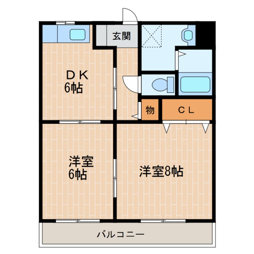 間取図 東海道本線/掛川駅 車移動　6分2.3km 2階 築22年