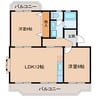 ソンレイル 2LDKの間取り