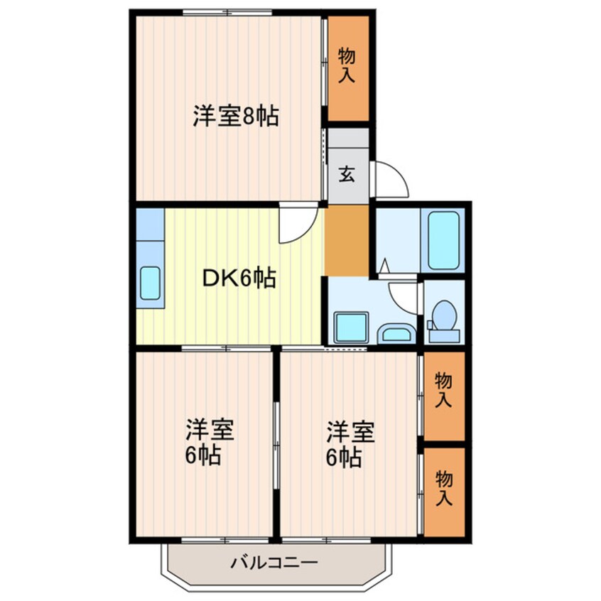 間取図 アベニュー平野Ⅰ