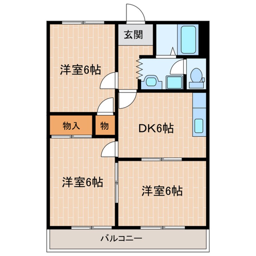 間取図 東海道本線/掛川駅 車移動　13分4.2km 2階 築32年