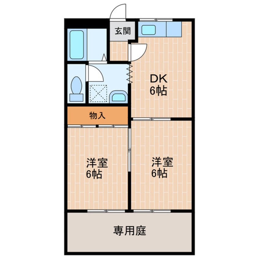 間取図 東海道本線/掛川駅 徒歩10分 1階 築29年