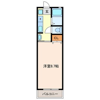 間取図 東海道本線/掛川駅 車移動　7分2.2km 2階 築21年