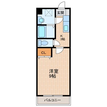 間取図 東海道本線/掛川駅 バス6分八幡下車:停歩1分 1階 築18年