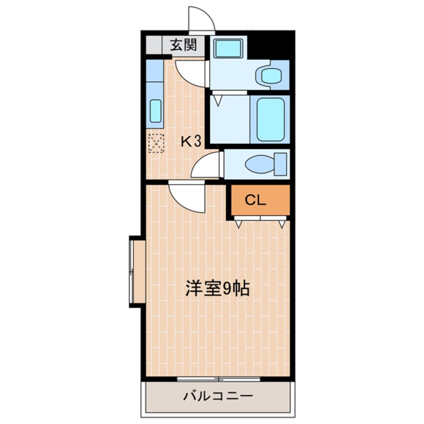 間取図 掛川市市街地循環バス(南回り）/杉谷 徒歩6分 3階 築17年