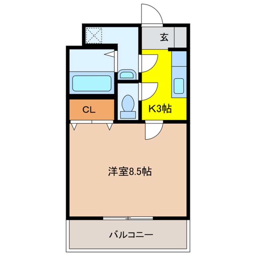 間取図 東海道本線/掛川駅 車移動　6分2.3km 3階 築21年