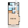 マンションベッカム 1Kの間取り