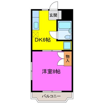 間取図 東海道本線/掛川駅 車移動　4分1.5km 2階 築29年