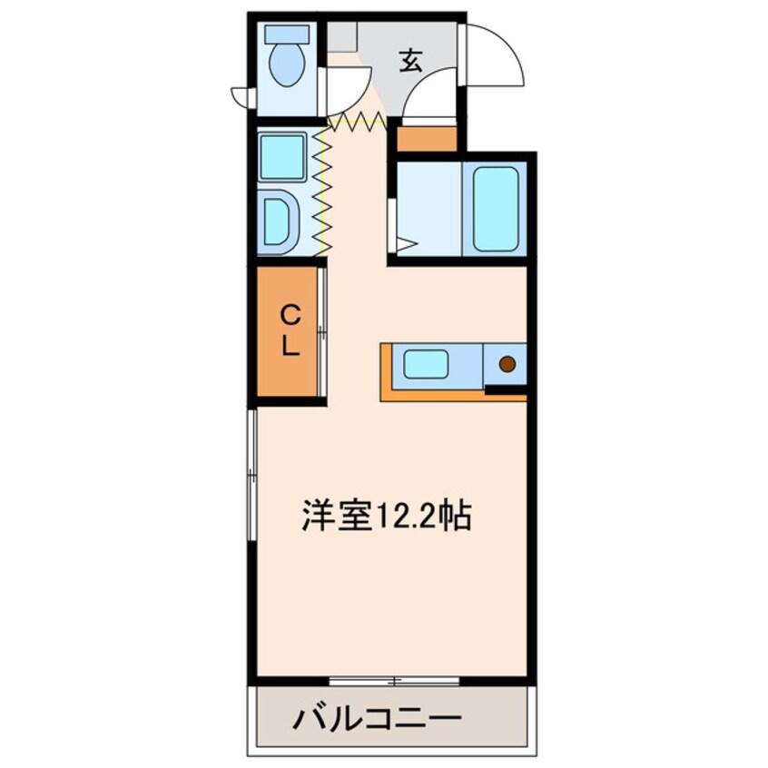 間取図 東海道本線/掛川駅 徒歩9分 1階 築18年