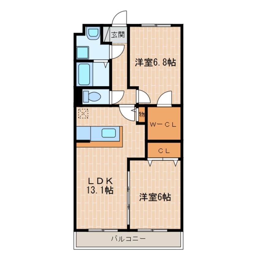 間取図 セラヴィー壱番館