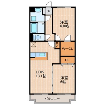 間取図 ベルフラワー参番館