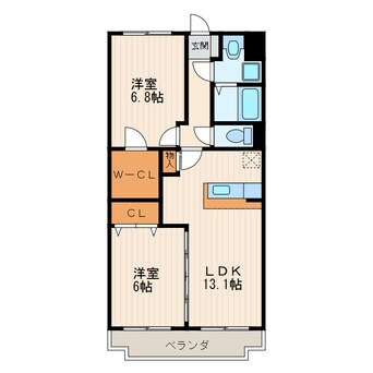 間取図 ベルフラワー参番館