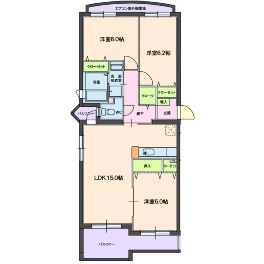 間取図 シャルマンⅢ