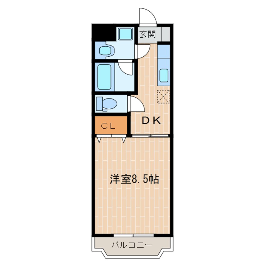 間取図 天竜浜名湖鉄道<天浜線>/掛川市役所前駅 徒歩9分 1階 築21年