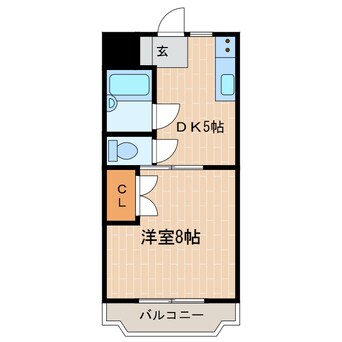 間取図 東海道本線/掛川駅 徒歩14分 4階 築29年