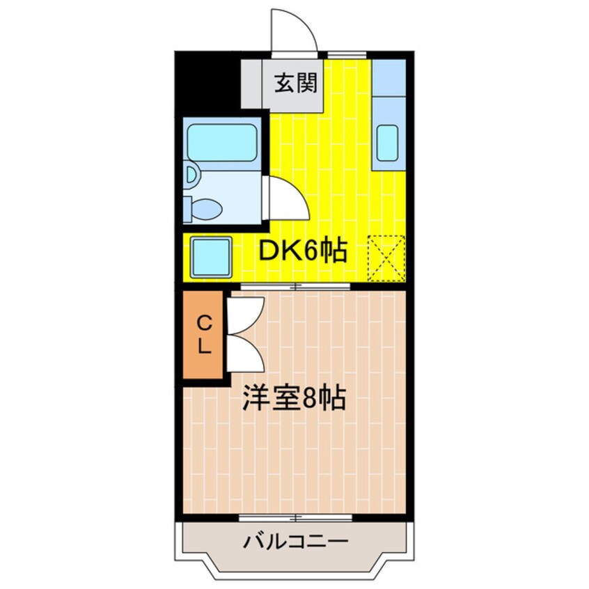 間取図 東海道本線/掛川駅 徒歩17分 3階 築34年