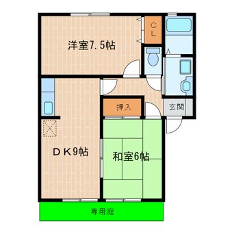 間取図 東海道本線/愛野駅 徒歩19分 1階 築22年