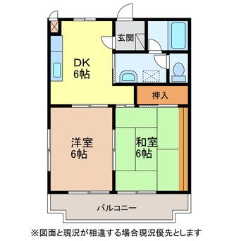 間取図 東海道本線/掛川駅 車移動　7分1.8km 2階 築28年