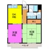 東海道本線/掛川駅 徒歩19分 3階 築29年 2DKの間取り