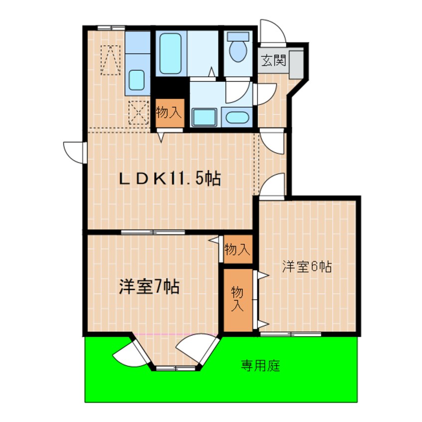 間取図 東海道本線/掛川駅 車移動　8分3.3km 1階 築24年