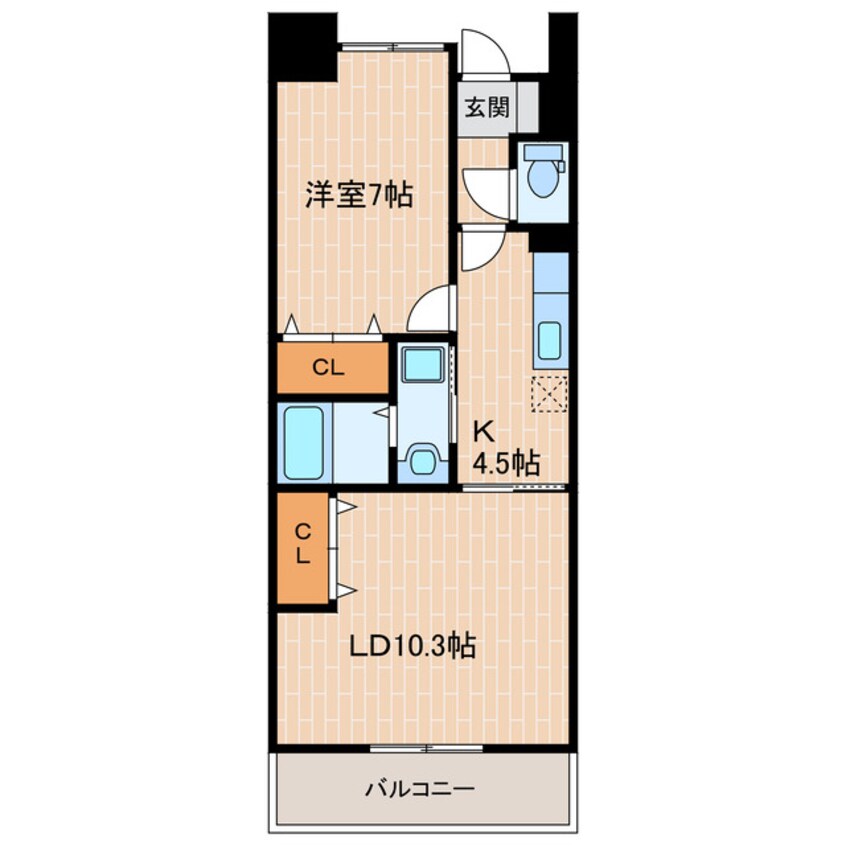 間取図 東海道本線/愛野駅 徒歩2分 2階 築19年