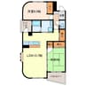 ｈｏｍｅｓすばる 2LDKの間取り