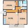 東海道本線/掛川駅 徒歩20分 1階 築24年 2DKの間取り