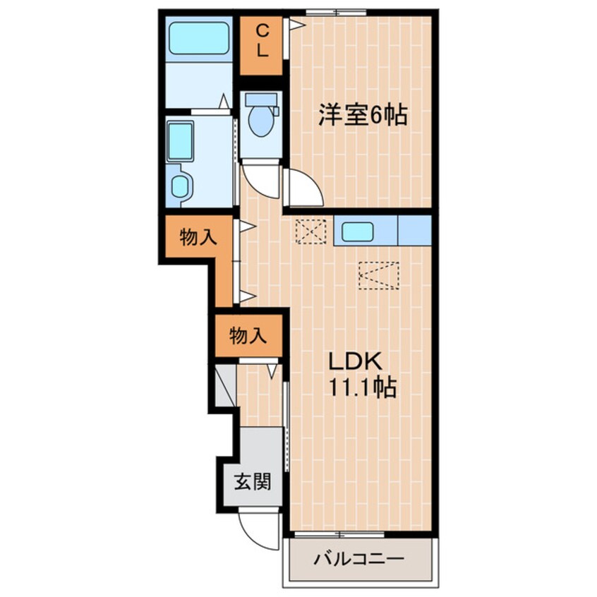 間取図 グランブルー３ｒｄ