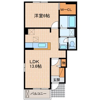 間取図 東海道本線/掛川駅 車移動　7分2.7km 1階 築9年