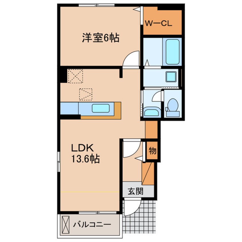 間取図 東海道本線/掛川駅 車移動　7分2.7km 1階 築9年