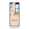 フルハム 1Kの間取り
