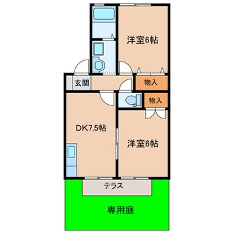 間取図 東海道本線/掛川駅 車移動　7分2.2km 1階 築27年