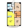 グラン・新星 2LDKの間取り