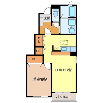 間取図 東海道本線/掛川駅 バス6分葛川下車:停歩5分 1階 築17年